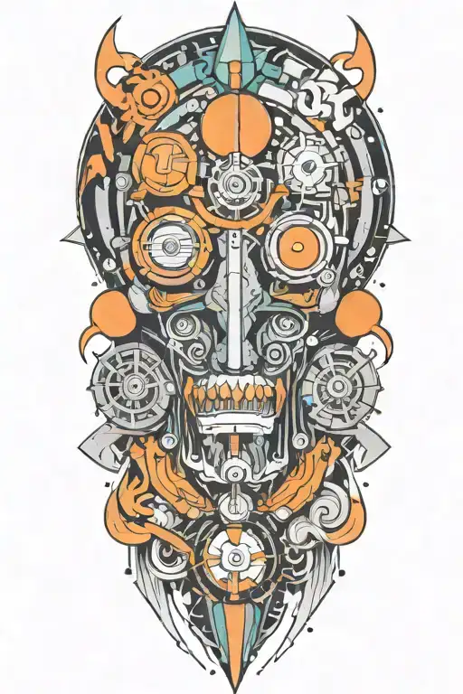 space tattoo design idea