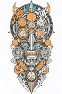 space tattoo design idea