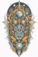 space tattoo design idea