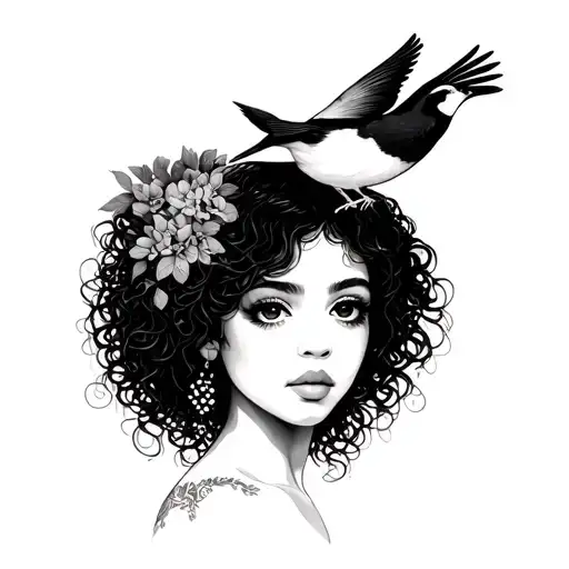 pretty little birds song sza reference photo instead without girl tattoo design idea