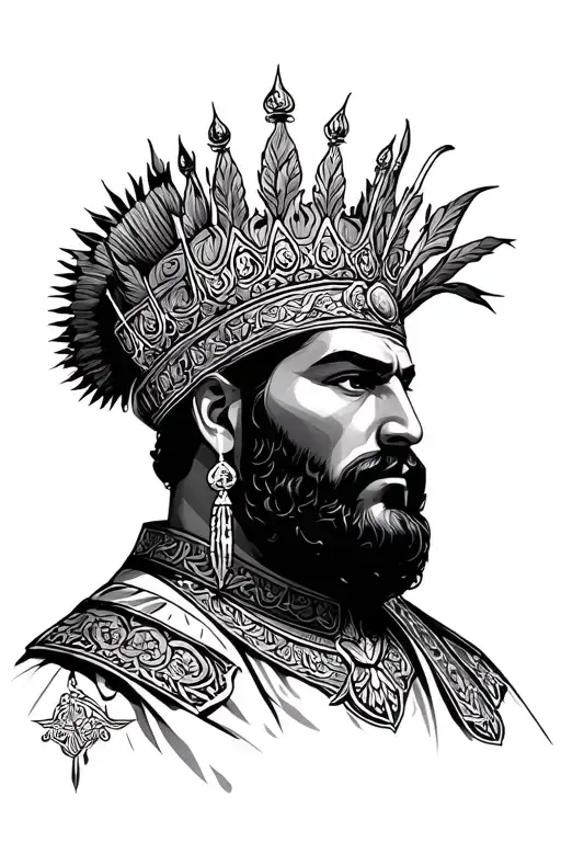 power,king, Persian,nader shah tattoo design idea