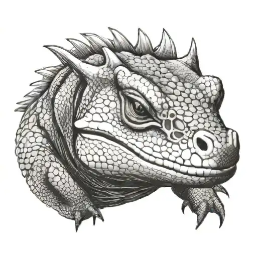 Komodo Dragon tattoo design idea