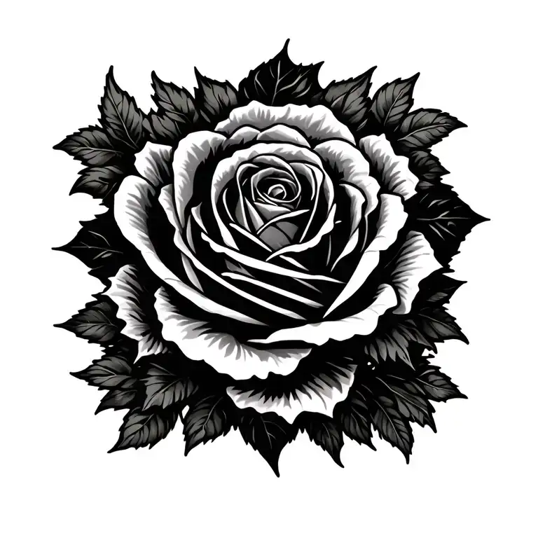 "Sophia" Name with a rose intertwined tattoo design idea