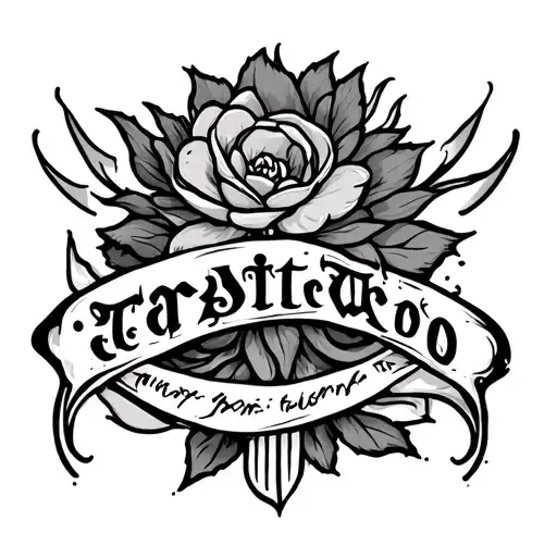 Rare Word tattoo design idea