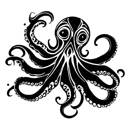 tribal tattoo octopus tattoo design idea