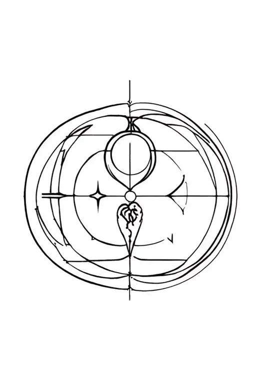 Time, Ascension mind and heart, persuasion manipulation, duplicity soul tattoo design idea