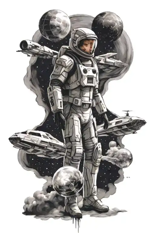 interstellar movie tattoo design idea