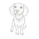 a beagle tattoo design idea