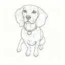 a beagle tattoo design idea