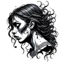 Generate a tattoo representing depression tattoo design idea