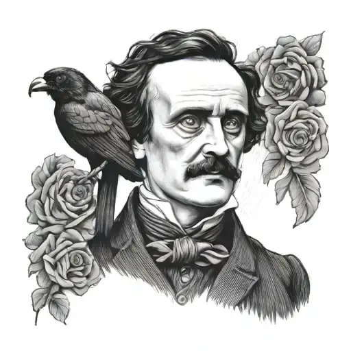 Edgar Allan Poe tattoo design idea
