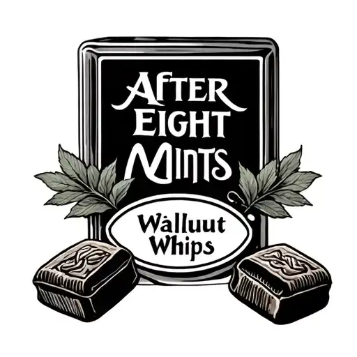 after eight mints walnut whips tattoo design idea
