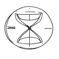 time in a bottle hourglass tattoo design idea
