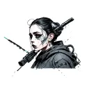 Sandevistan Cyberpunk tattoo design idea