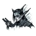 Sandevistan Cyberpunk tattoo design idea