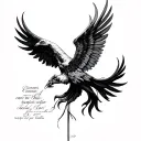 Romans 12:19 tattoo design idea