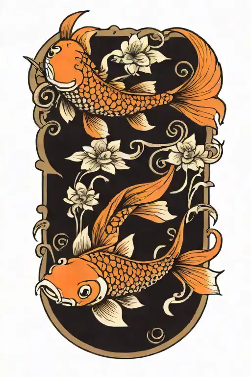 Koi Fish tattoo design idea