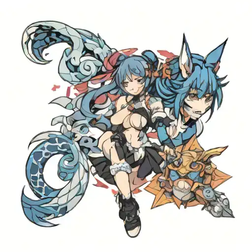 Femboy tattoo design idea