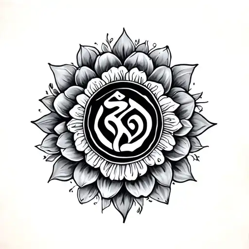 Everything Happens A Reason In Sanskrit tattoo design idea