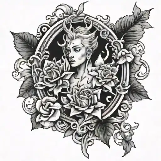 A tattoo about students and teacher, limited bond, ELCiD, design only no human tattoo design idea
