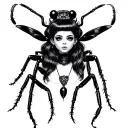 melanie martinez as a bug tattoo design idea