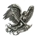 dark angel 40k tattoo design idea