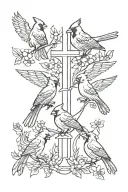 four cardinal virtues: justice, courage, wisdom, templance tattoo design idea