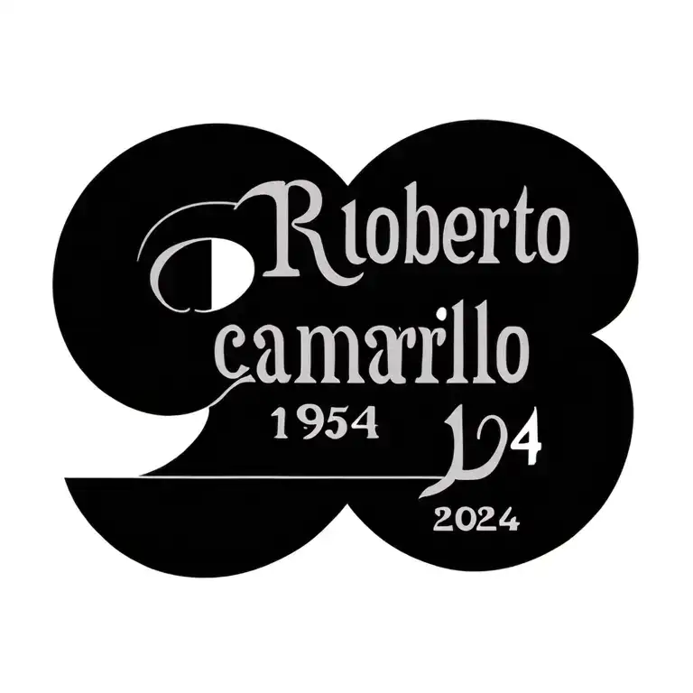 "roberto camarillo 1954-2024" geometric design tattoo design idea