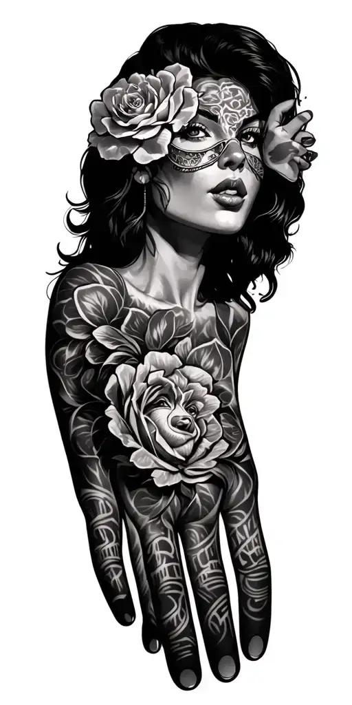 hustle + grind + family over everything + fortune favours the brave  tattoo design idea