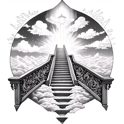 Stairway To Heaven tattoo design idea