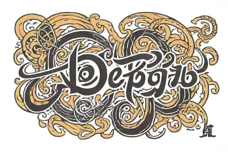 jp in korean traditional caligraphy tattoo which says tattoo design idea