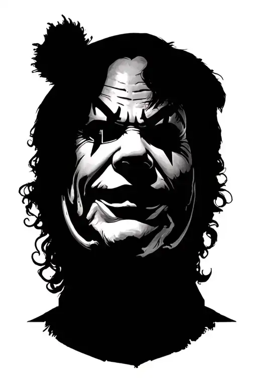 ghostface and michael myers and pennywise and chucky  tattoo design idea