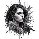 "Accept - Conflict - Surrender" Spiritual tattoo design idea