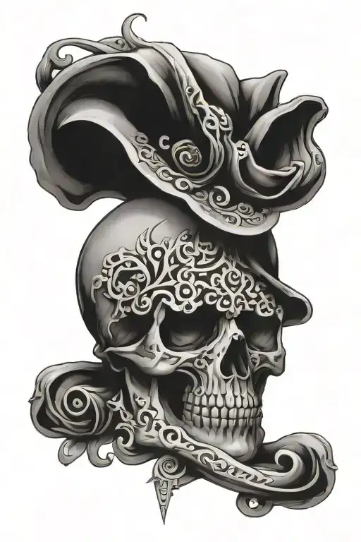 Holy death tattoo design idea
