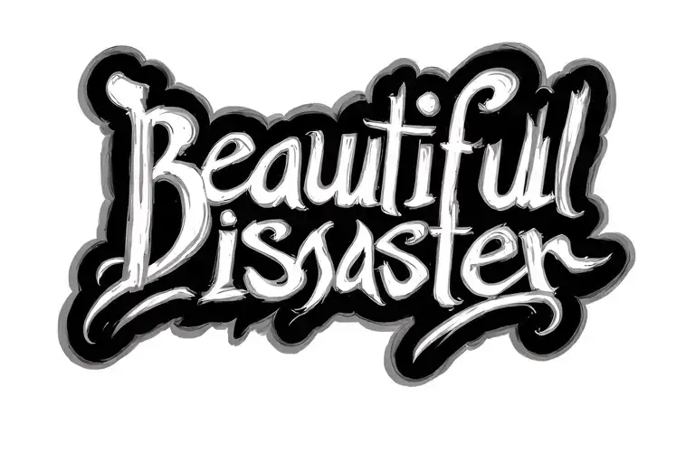 "Beautiful disaster" bpd tattoo design tattoo design idea