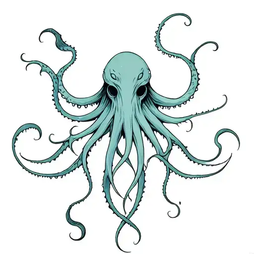 Cthulhu’s tentacles tattoo design idea