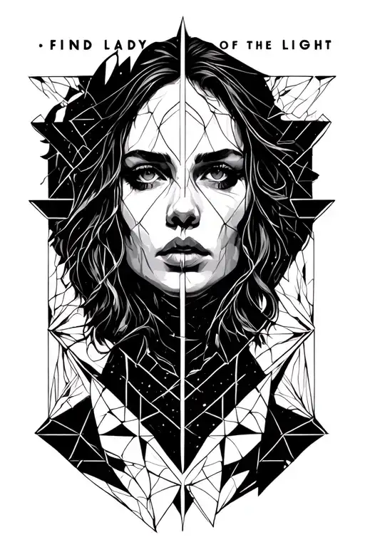 "Find the lady of the light" Alan Wake tattoo design idea