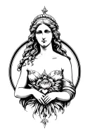 Aphrodite the goddess of love tattoo tattoo design idea