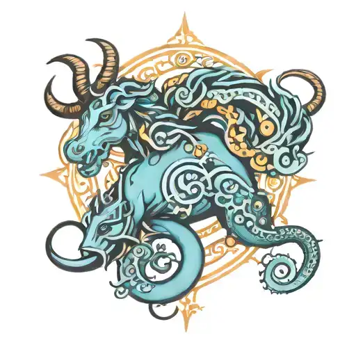 aquarius Taurus scorpio zodiac sign tattoo design idea