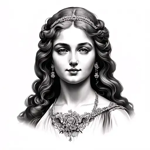 half face of madonna tattoo design idea