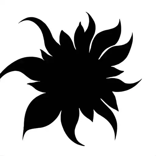 sunflower tattoo design idea