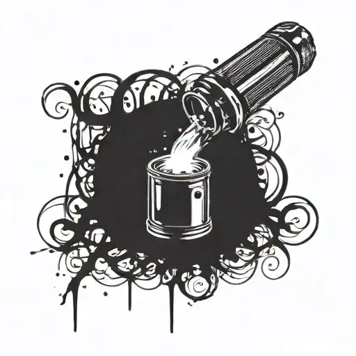 Incorporate a detailed welding torch with sparks flying off in the background tattoo design idea
