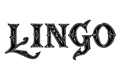"Lingo" tattoo design idea