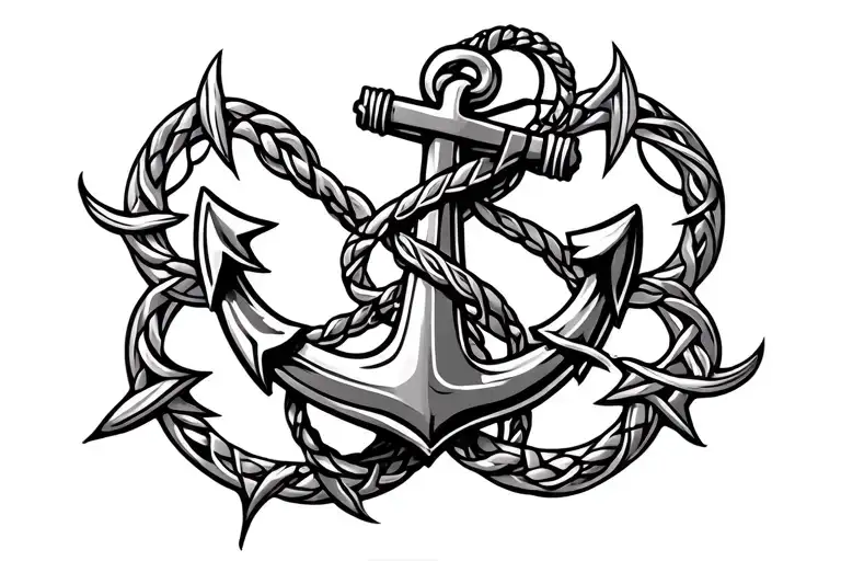 celtic anchor tattoo design idea