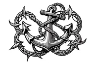 celtic anchor tattoo design idea
