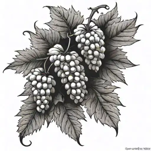 Grapevine tattoo design idea