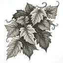 Grapevine tattoo design idea