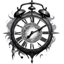 Birth Clock tattoo design idea