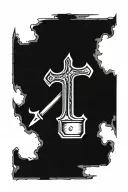 railroad spike tattoo design idea