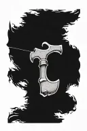 railroad spike tattoo design idea